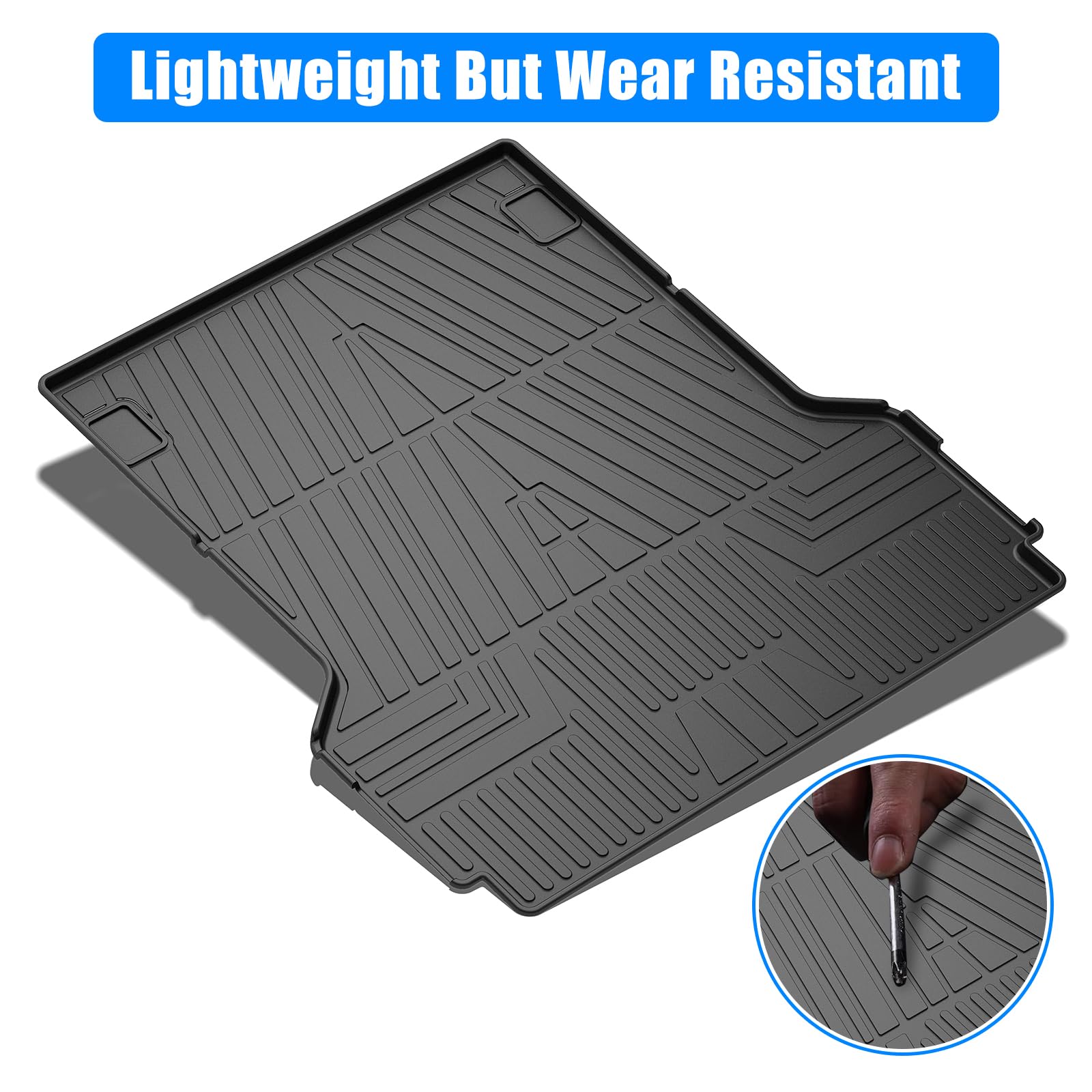 Garvee Truck Mat Compatible with 2022-2024 Maverick, All Season Cargo Mat, Waterproof, Scratch-Resistant, Black