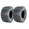 Garvee 18x9.5-8 Sport-Racing ATV Tires, 4 PR Tubeless Off-Road Tires, Knobby Tread, Durable Heavy-Duty, Mud Trail, Black, Set of 2