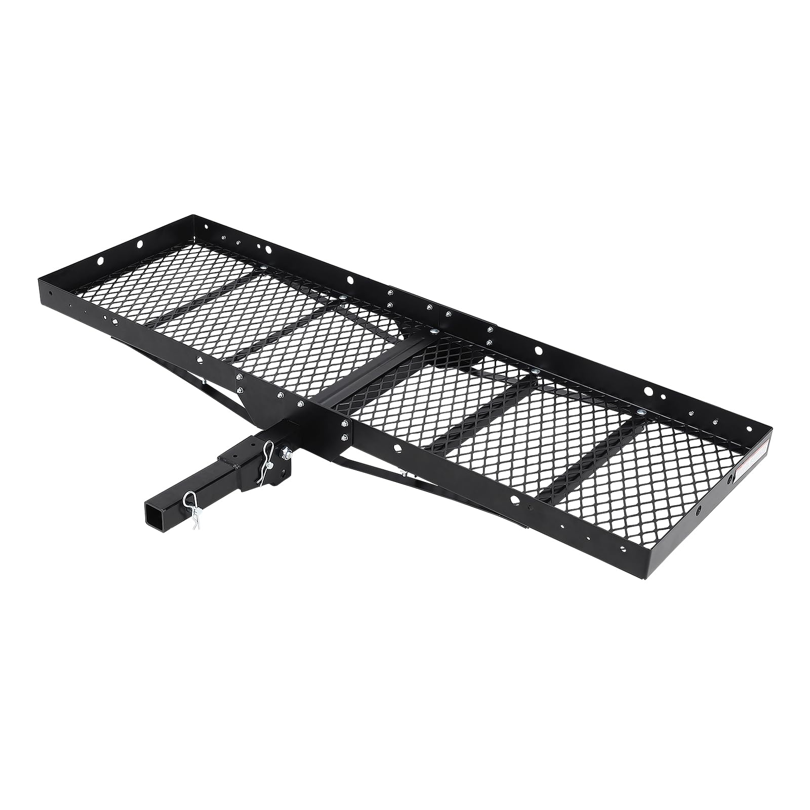 GARVEE 750 Lbs Hitch Mount Cargo Carrier Basket, 60" x 19" x 6" Rear Luggage Rack for 2" Receiver, Black Cargo Basket for Car Camping and Traveling