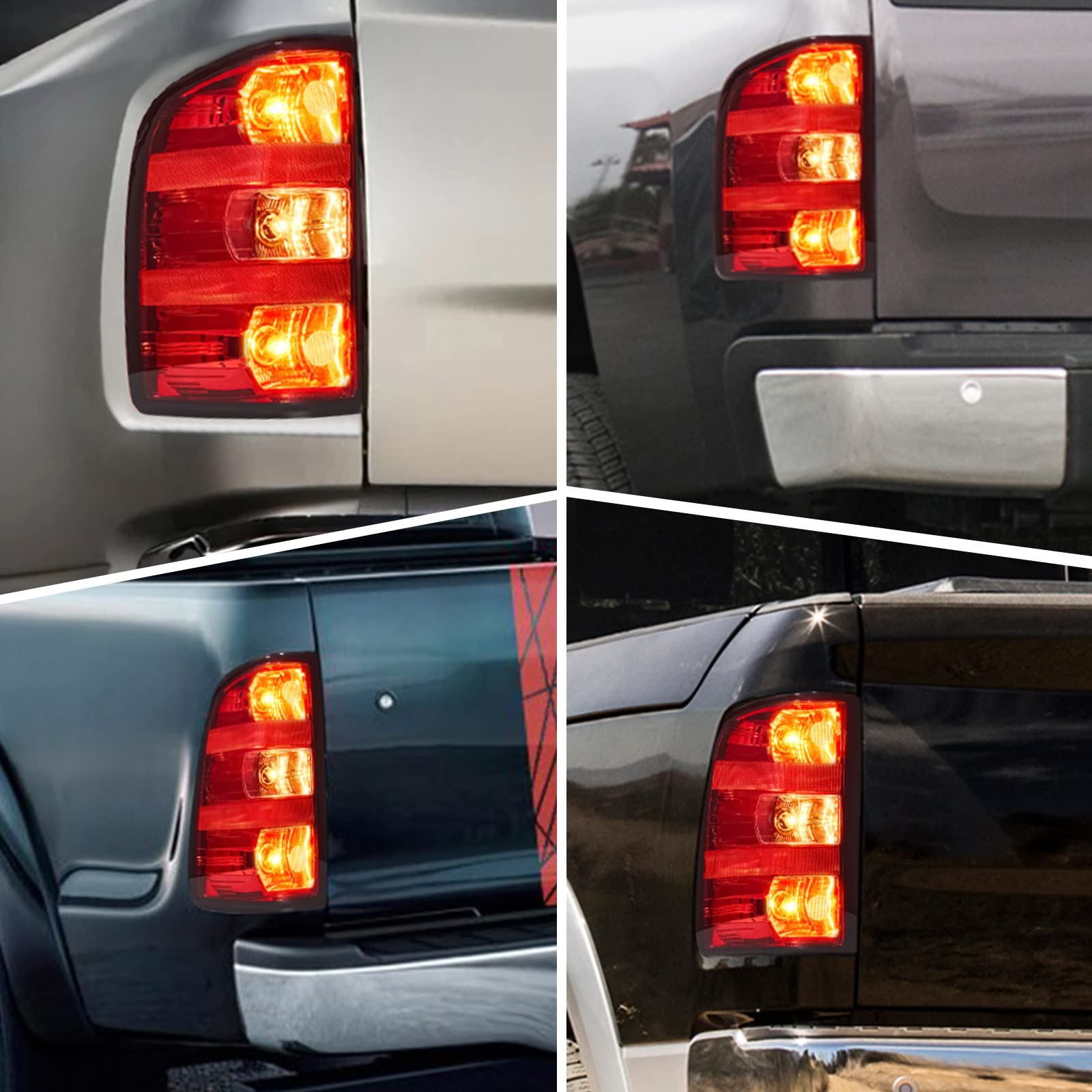 Garvee 07-14 Silverado/Sierra 3500HD Driver Tail Light Ruby Red