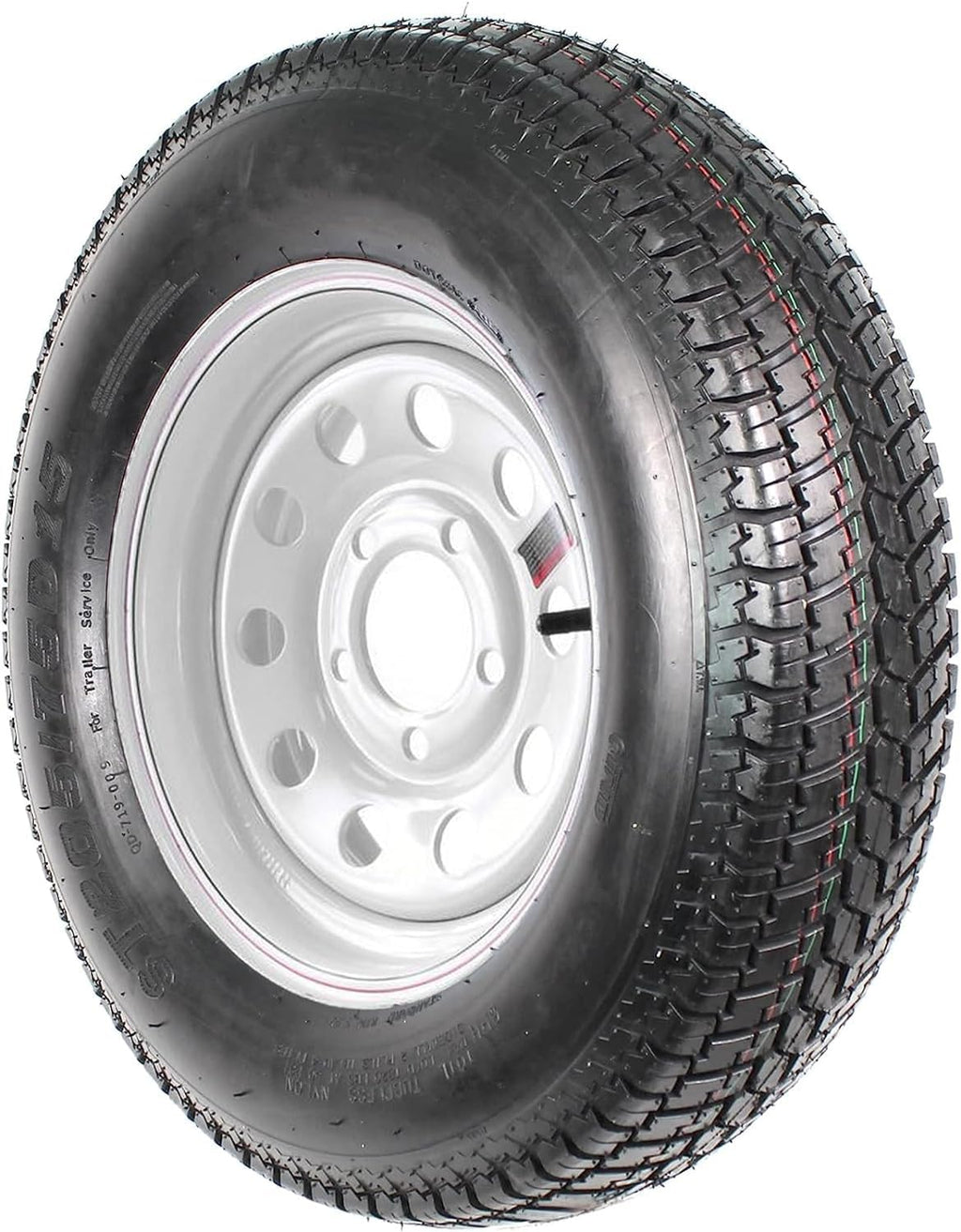 Garvee ST205/75D15 Trailer Tires (2 Pack), 6PR Load Range C, 5 Lug 4.5", 15" Rim, Fuel-saving Bias Ply, Max Load 1820 LBS for Travel, Cargo, Boat, Utility Trailers