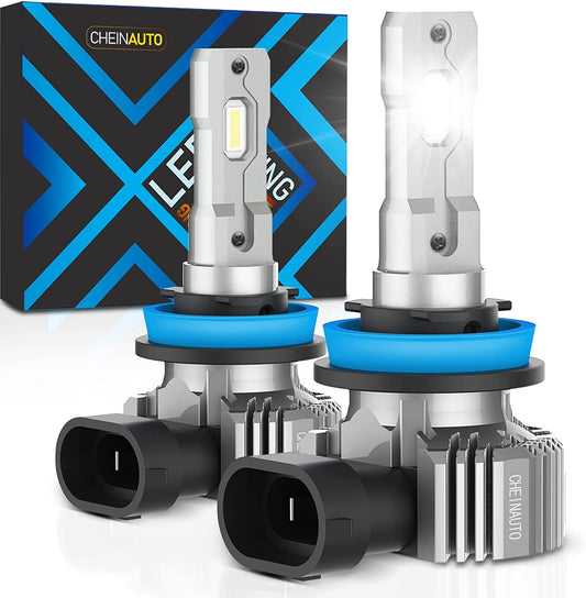 Garvee H11 Headlight Bulbs, 450% Brightness Headlights Bulbs, 12000 Lumens Wireless H11/H9/H8 Bulbs,Pack of 2