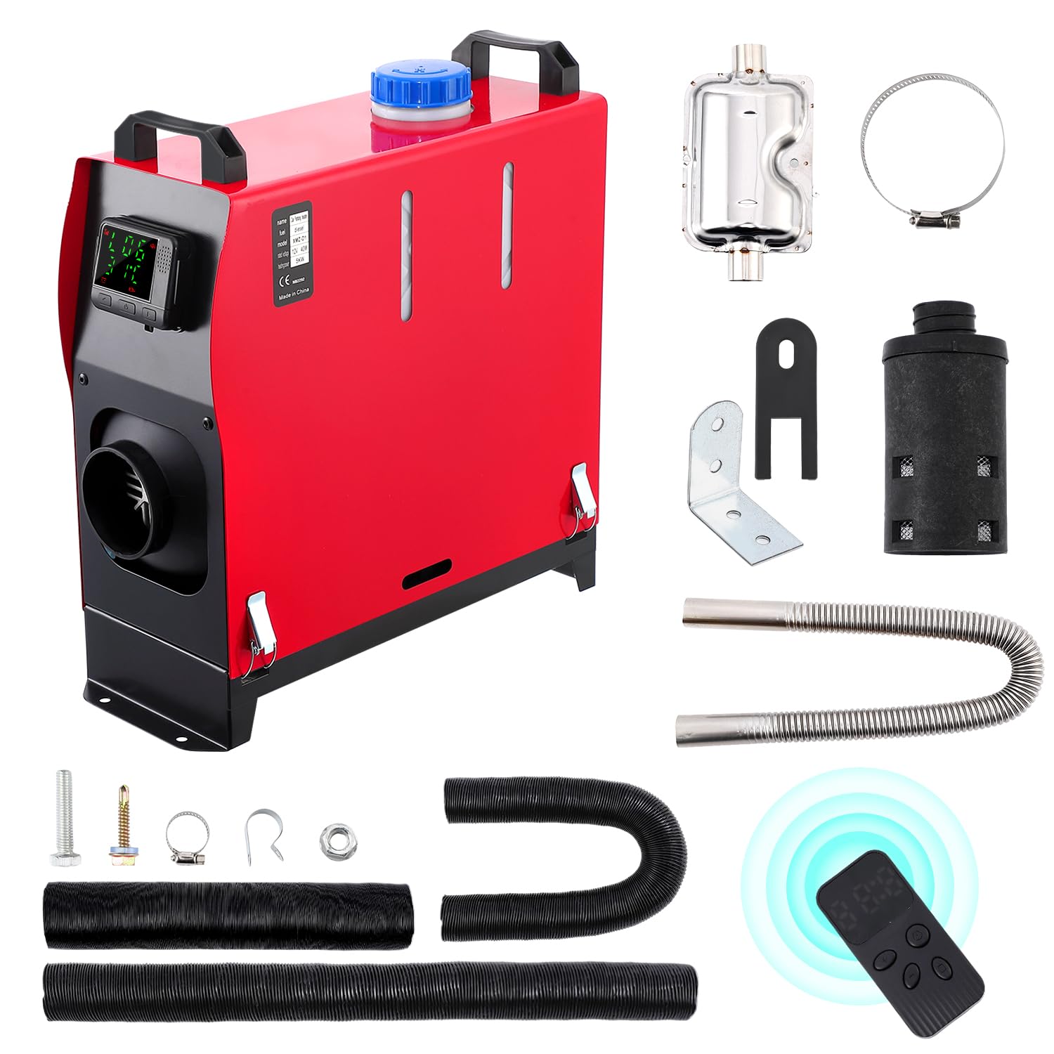 Garvee 8KW Diesel Heater, Diesel Air Heater All in One 12V, Portable Diesel Heater with LCD Monitor & Remote Control, 5L, for Vehicles RV Truck Boat Bus Motorhomes Caravans