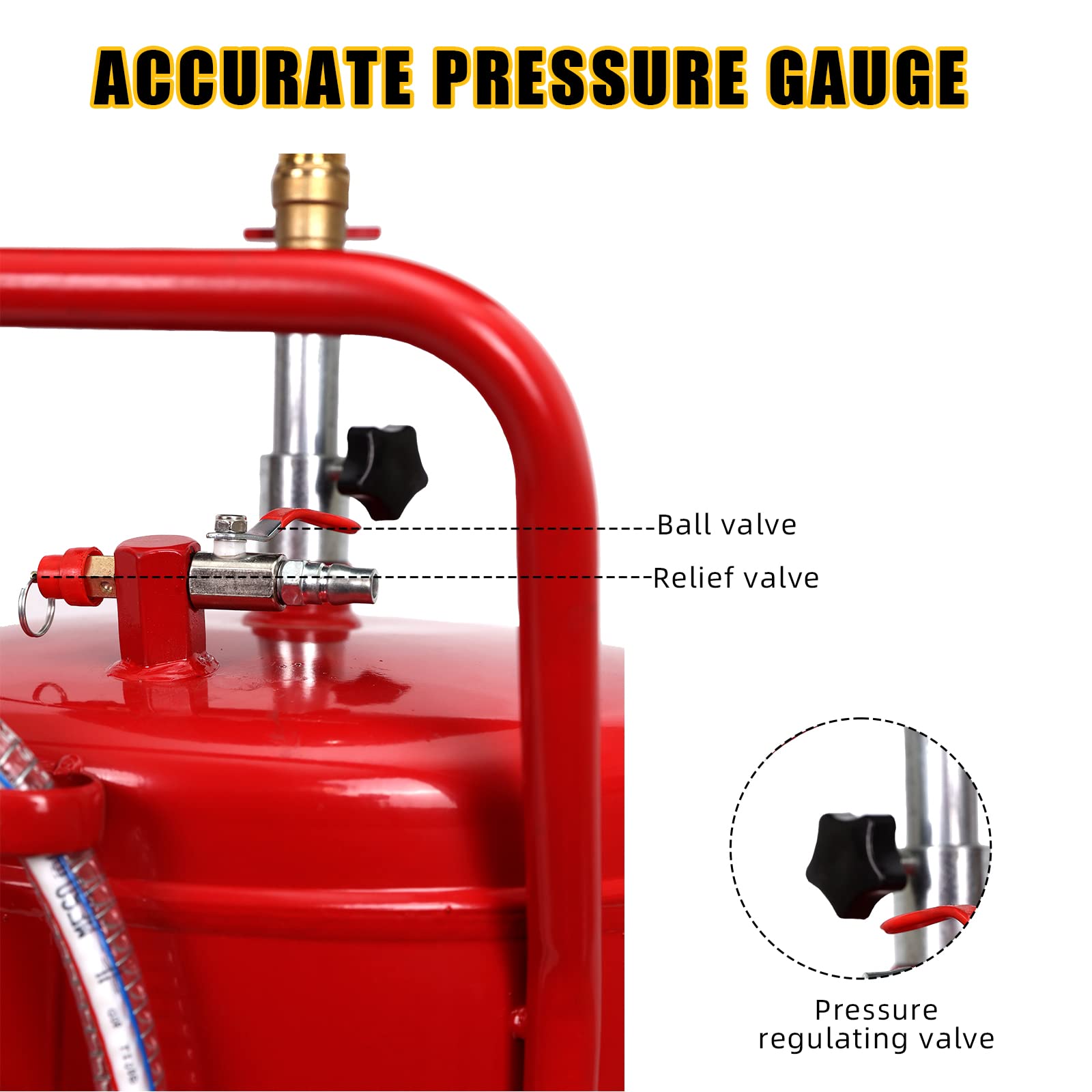 Garvee 20 Gal Upright Portable Oil Lift Drain with Pan & Funnel