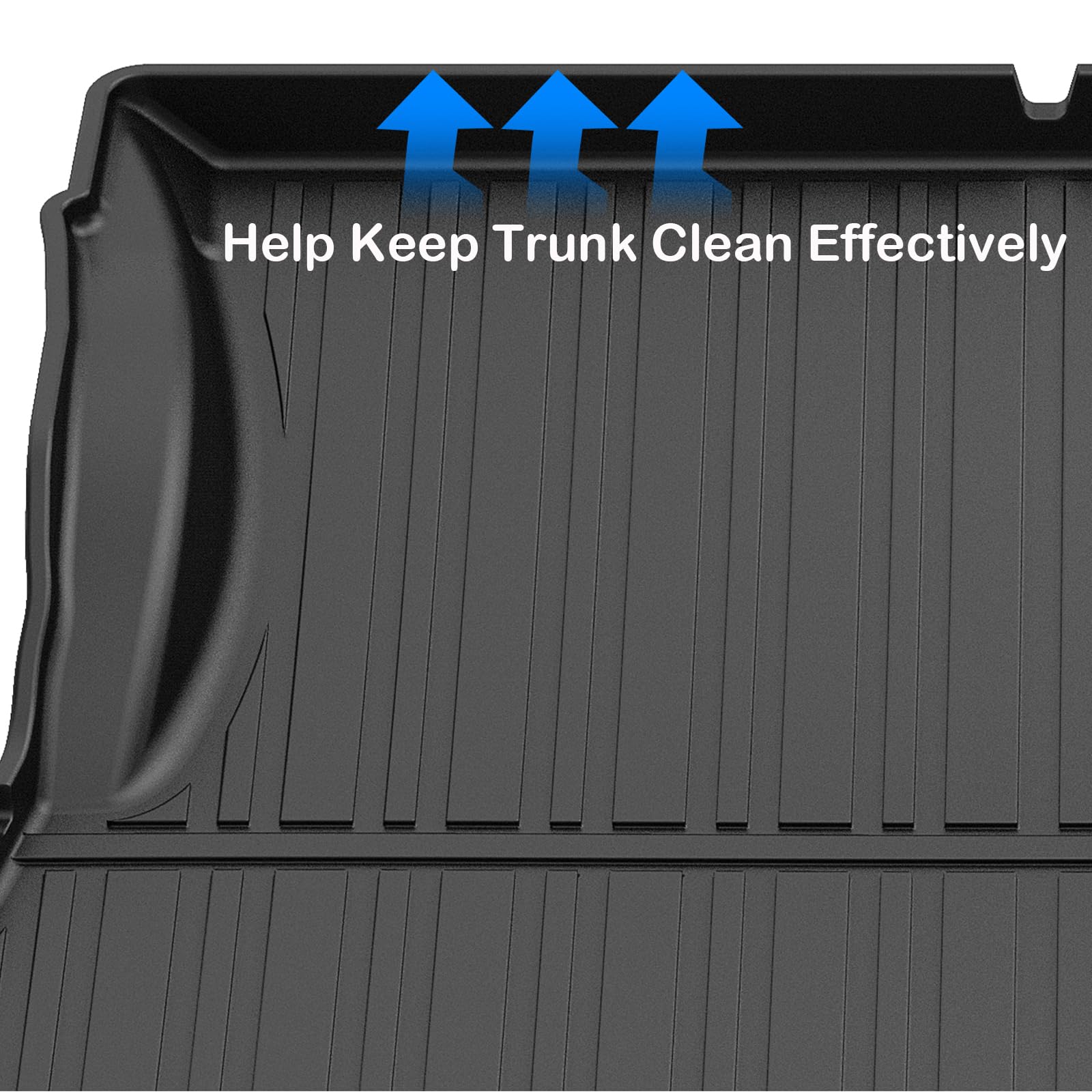 Garvee Trunk Mat Compatible With 2010-2024 Toyota 4Runner 5-Seat, All Season Cargo Mat, Waterproof, Durable, Black