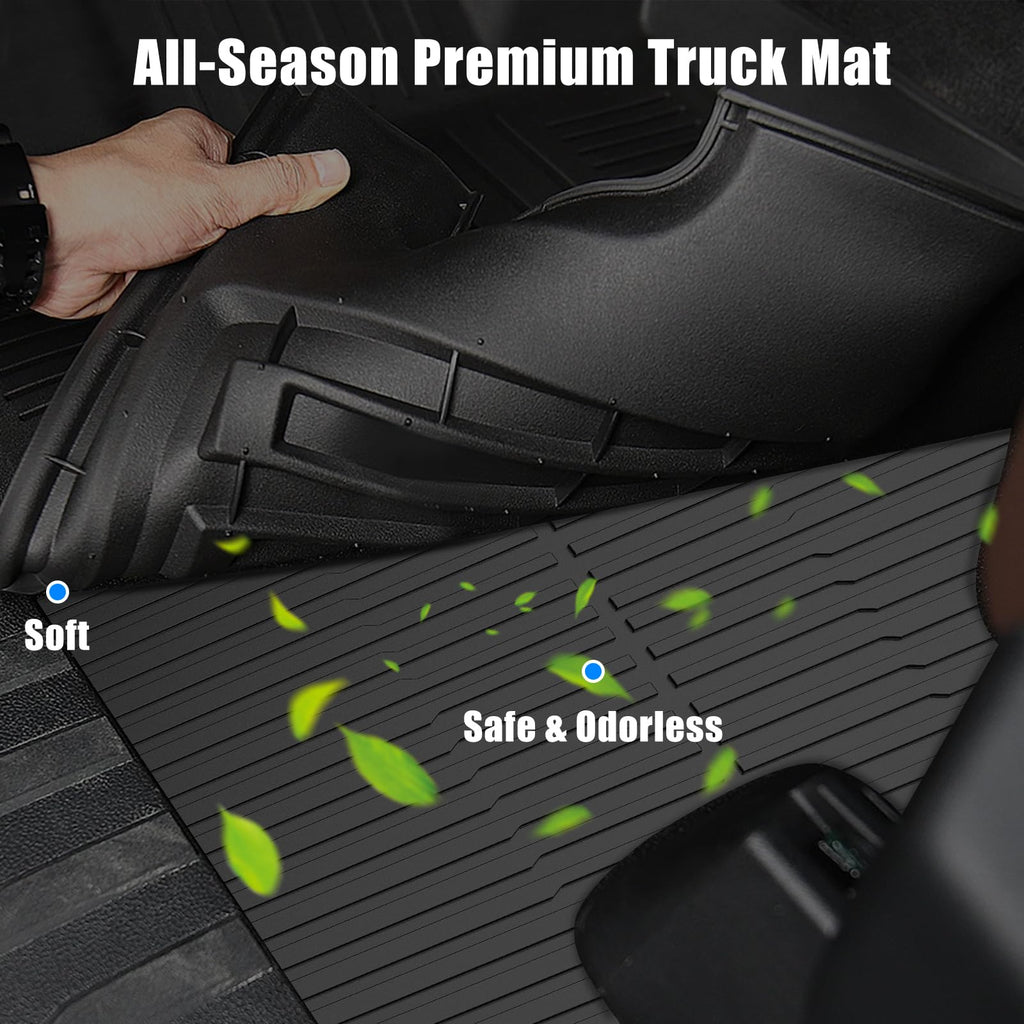 Garvee Cargo Mat for 2021-2023 Hyundai Santa Fe, All-Weather Rear Cargo Protector TPE Durable Easy Clean Black