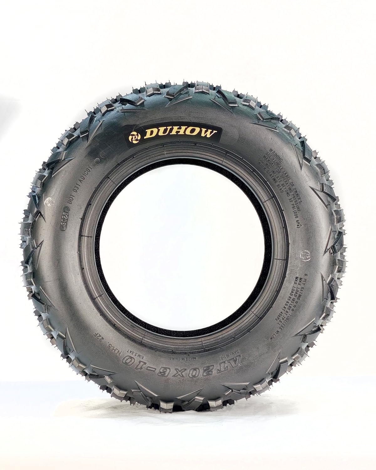 Garvee 20x6-10 ATV Tires 2-Pack 6PR Mud Tire, Front All Terrain Trail Sand Off-Road, Reinforced Sidewall, Tubeless, Black