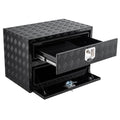 Garvee 24" Aluminum Truck Tool Box w/Drawer, Two-Tier Organizer, Waterproof Underbody Toolbox for Pickup, Truck Bed, RV, Trailer