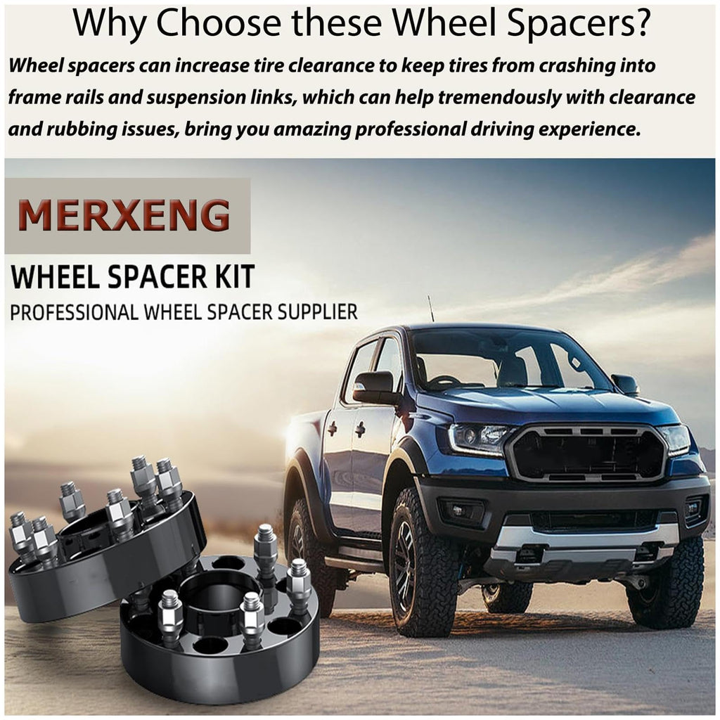 Garvee 6x135 Wheel Spacer for F150 2004-2014,1.5 Inch 4Pcs 6x135mm Hubcentric Wheel Spacers for Expedition 2003-2014,Mark LT 2006-2014,Navigator 2003-2014,with 14x2.0 Studs & 87.1mm Hub Bore