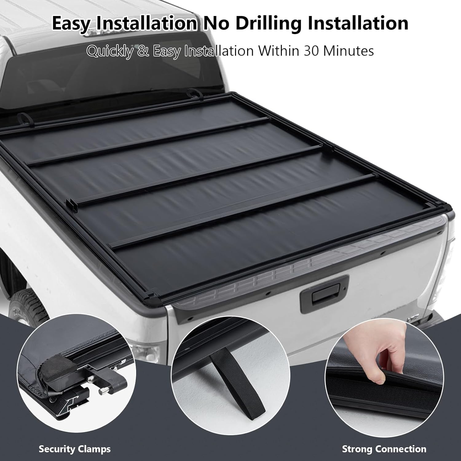Garvee Truck Bed Tonneau Cover for Ridgeline 5ft, Soft Roll Up Truck Bed Tonneau Cover for Honda Ridgeline 5ft 2017-2025