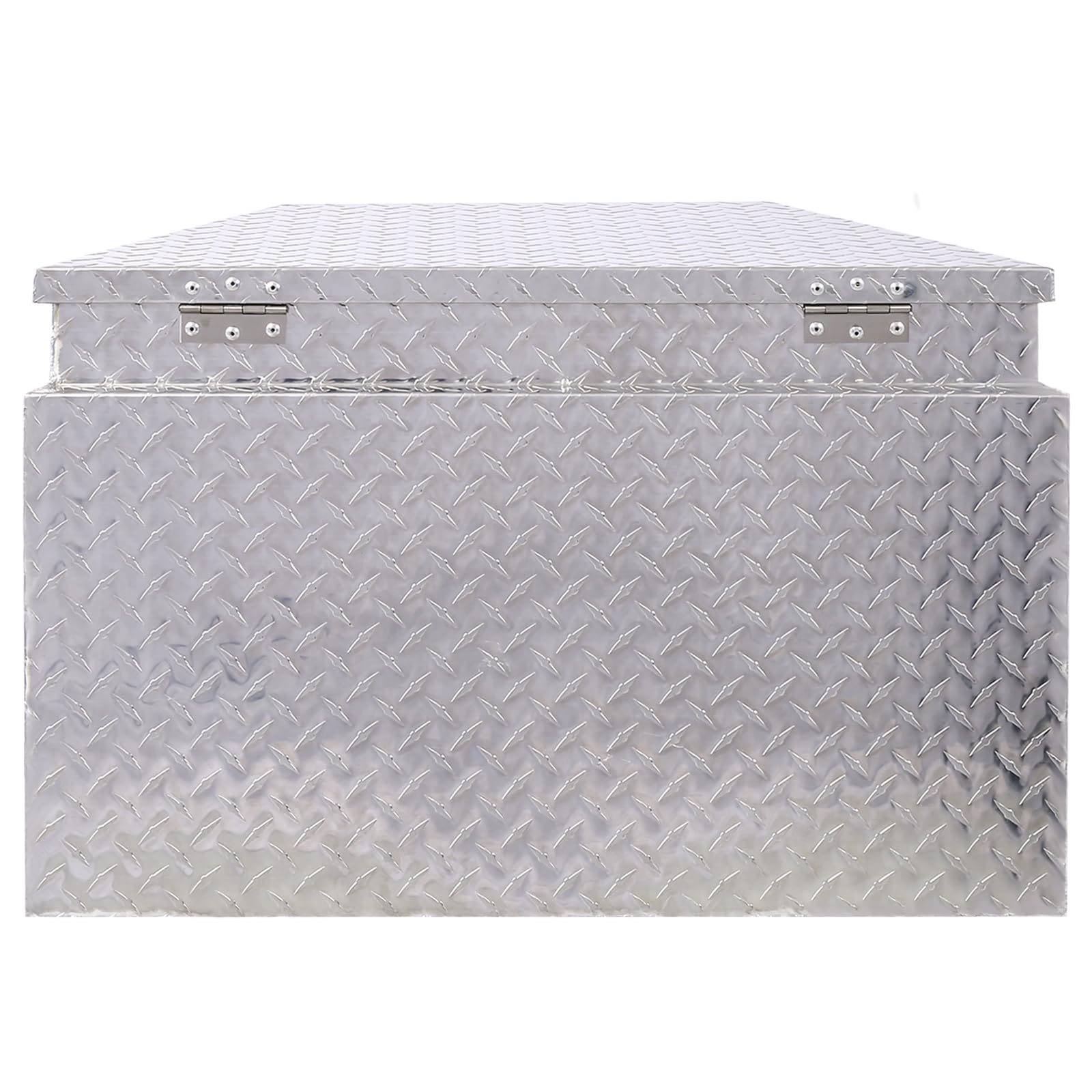 Garvee Aluminum Tool Box Storage Organizer with Lock Keys Large Capacity Heavy-Duty for Pick Up Truck RV Silver