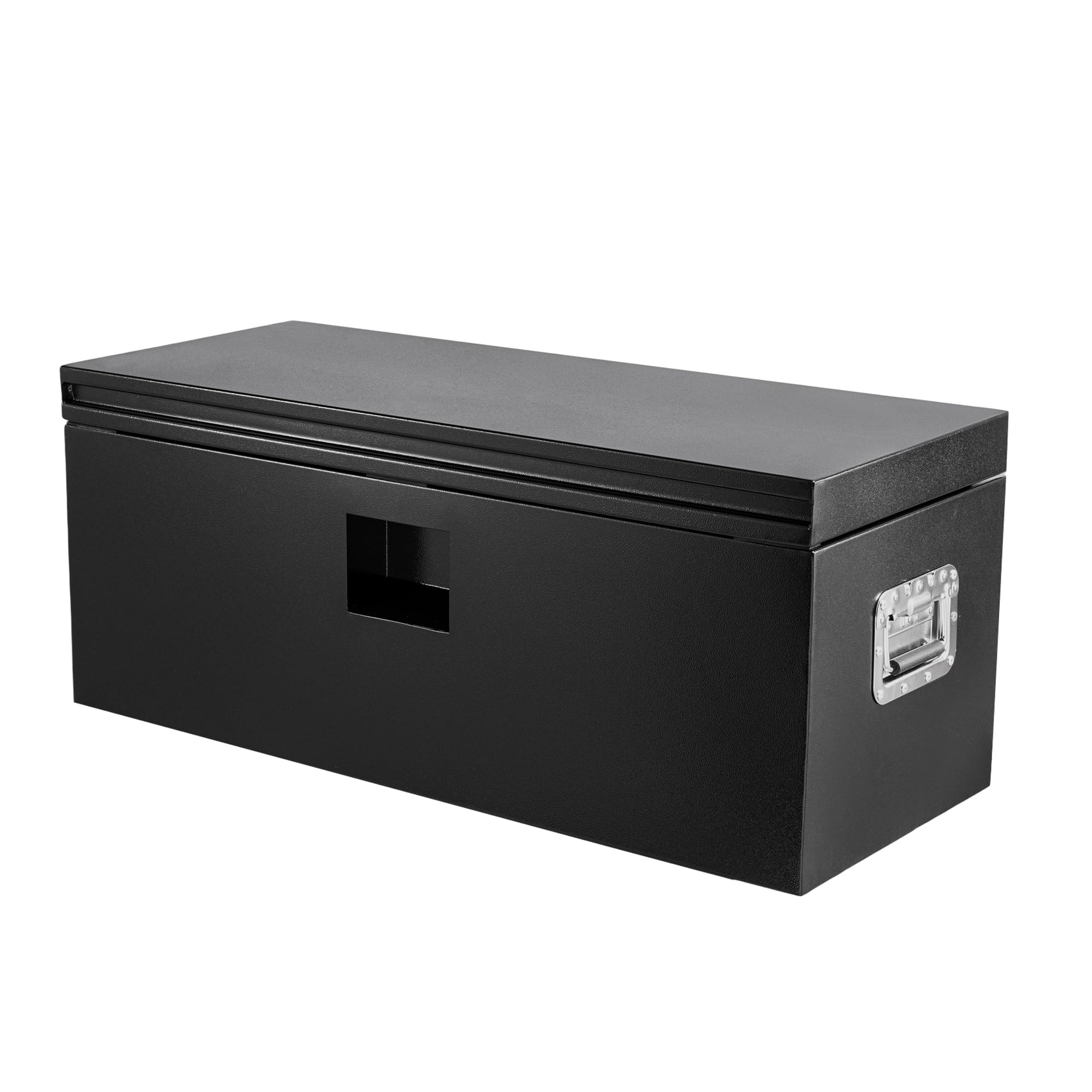 Garvee 30"x15"x15" Underbody Truck Tool Box Heavy Duty Steel Trailer Tongue Box Black Waterproof Lockable Storage