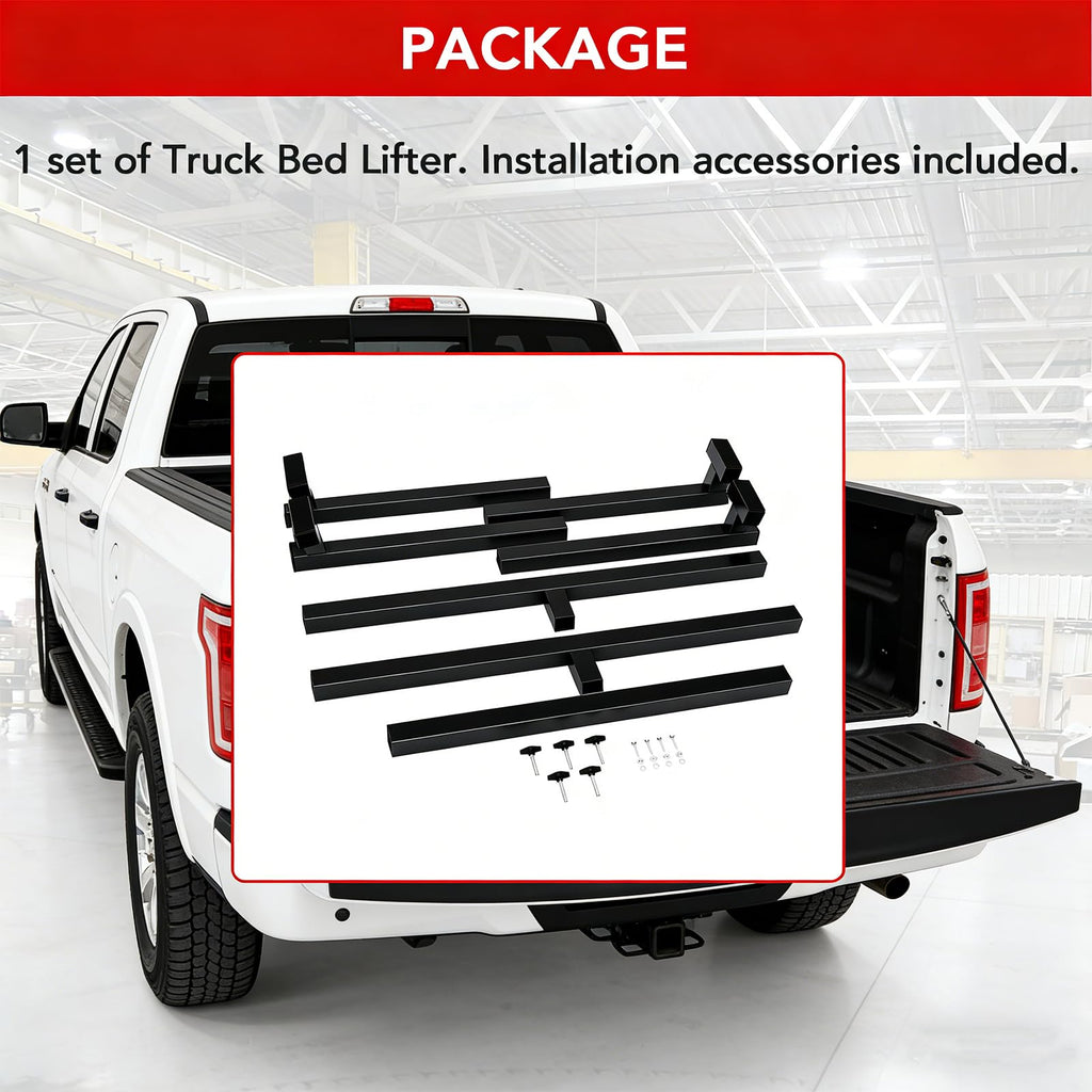 Garvee Truck Bed Lifter Box, Heavy-Duty Lift Support for Pickup Trucks, 800 lbs Weight Capacity, Ideal for Truck Beds, Black