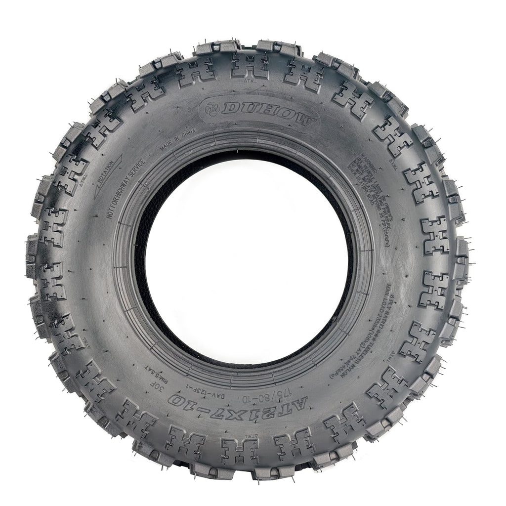 Garvee 21x7-10 ATV Tires, Sport Front UTV Tires, 6 PR Tubeless, Off-Road Adventures, 21x7x10, Black