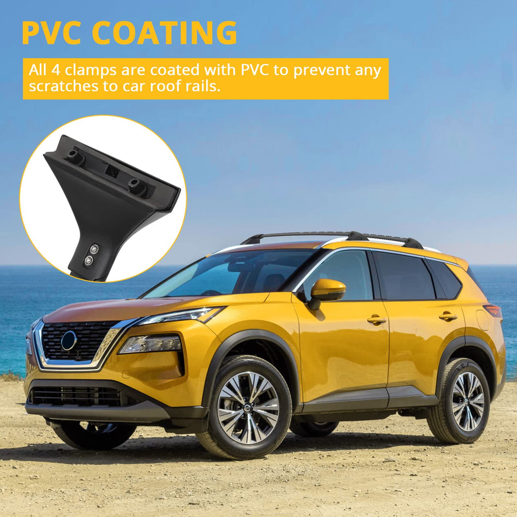 Garvee Roof Rail Racks Fit for 2021-2023 Nissan Rogue,Alloy Steel
