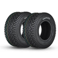 Garvee 2 Pack 16x6.50-8 Lawn Mower Tire V Pattern 4PR Tubeless Turf Tire for Lawn & Garden Mowers Utility Vehicles Black