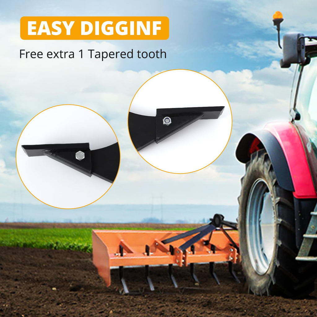 Garvee 18 Inch Box Blade Shank Ripper 4 Holes for Scraper/Scarifier