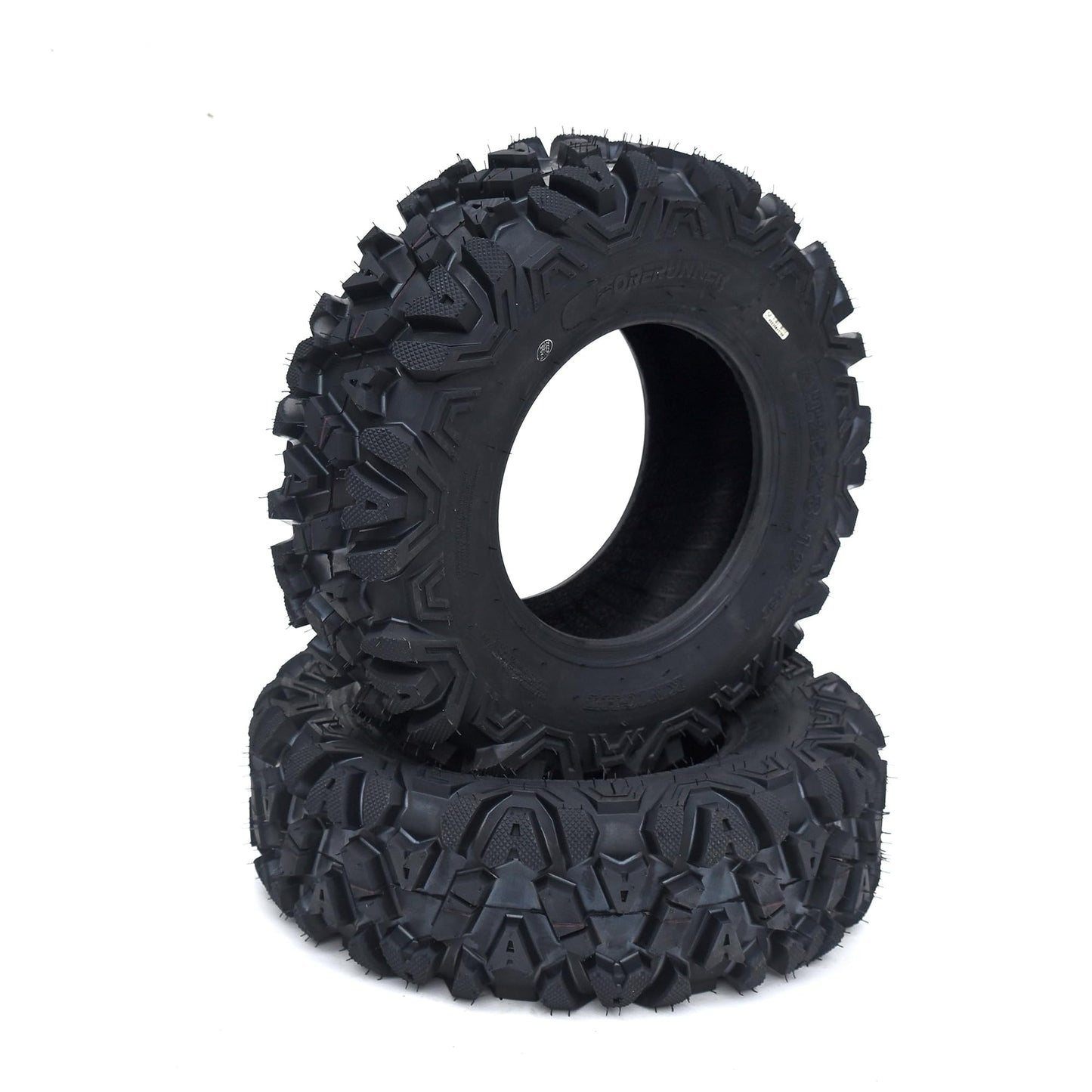 Garvee Set of 2 ATV Trail Tires 6PR Knobby Sport Tires, Tubeless - AT25x8-12-6PR TL APOLLO