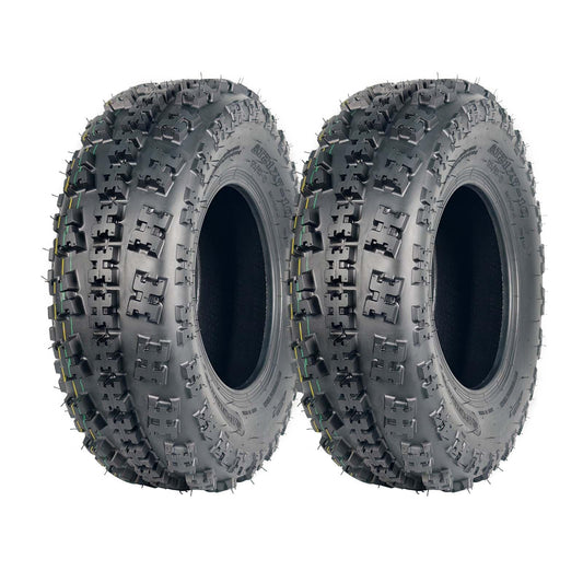 Garvee 21x7-10 ATV Tires, Sport Front UTV Tires, 6 PR Tubeless, Off-Road Adventures, 21x7x10, Black
