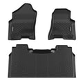 Garvee 3D Floor Mats for 2019-2024 Dodge Ram 1500 New Body Crew Cab, Black TPE All Weather Floor Liners, Front and Rear