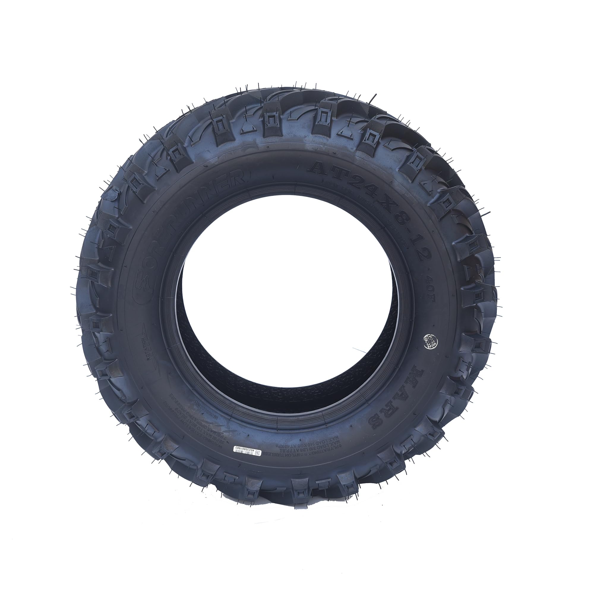 Garvee 4 Pack 24x8-12 ATV Tires 6PR All Terrain Trail Tires Tubeless Sand Mud Off-Road