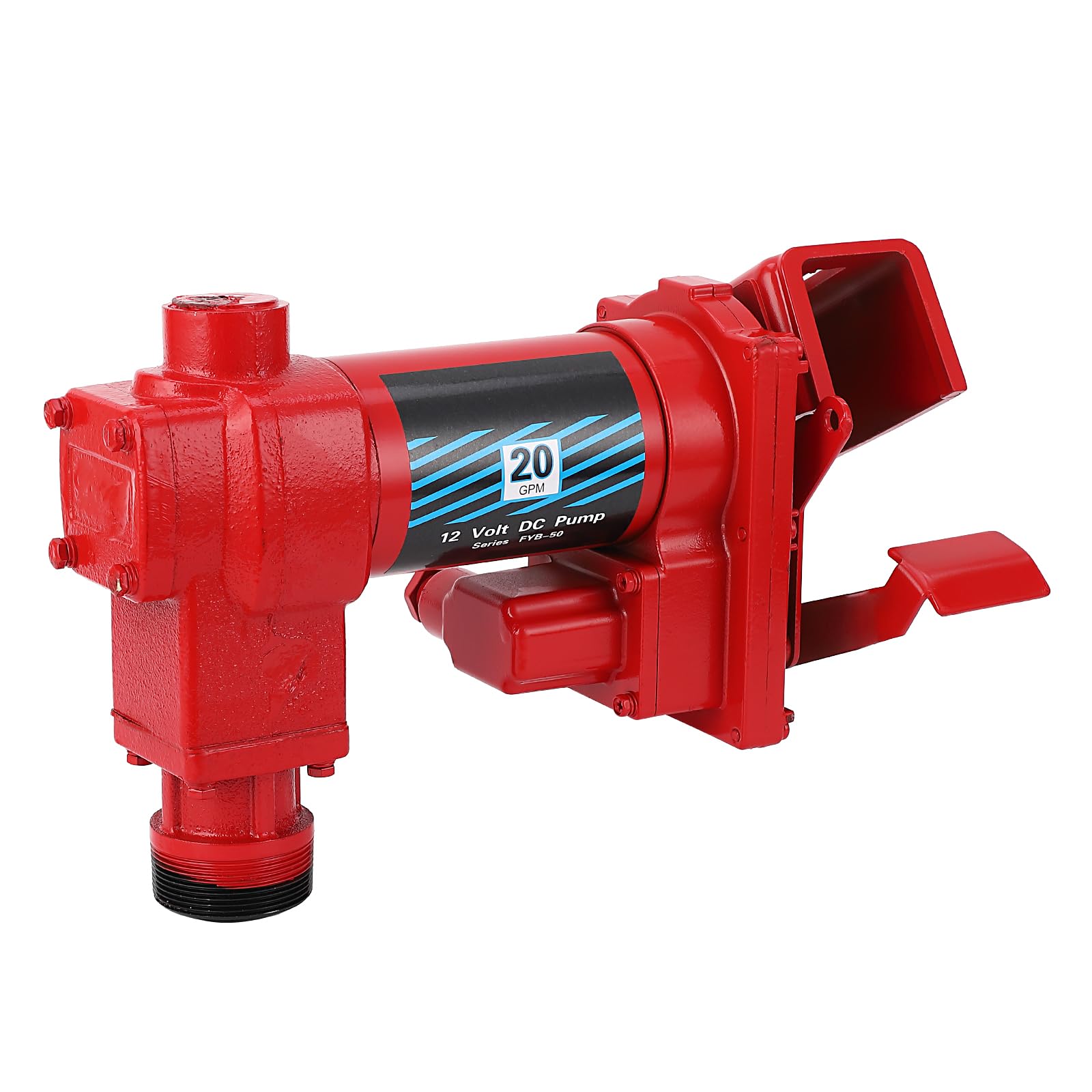 Garvee Fuel Transfer Pump 20 GPM 1/4 HP, 12 Volt DC Fuel Pump, Diesel Transfer Pump Crafted from cast iron material, Gasoline Transfer Pump for Kerosen, Ethanol & Methanol Blends, and Biodiesel