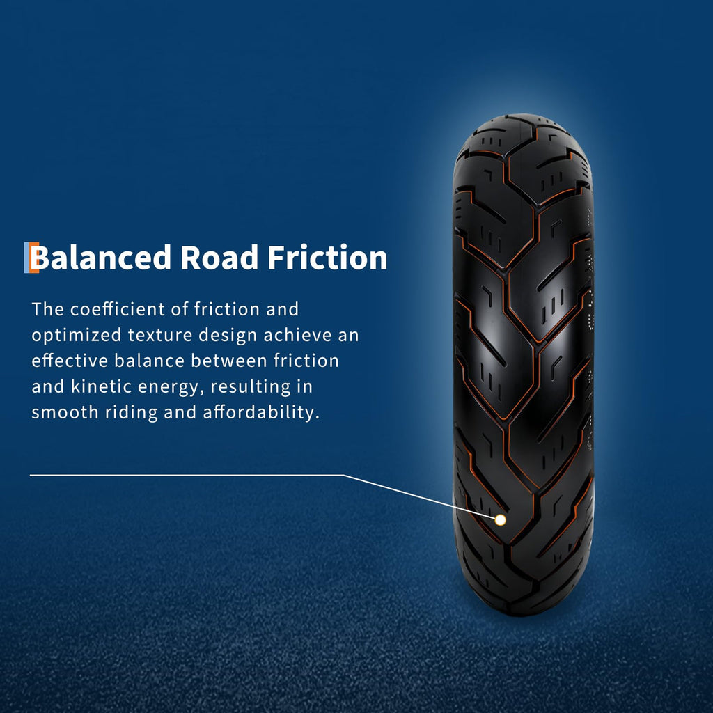 Garvee 150/80-16 Motorcycle Tire Rear Black Wall 4PR 71H Tubeless Street Tire Cruiser Touring High Performance Enhanced Grip Wear Resistance