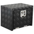 Garvee 18 Inch Heavy Duty Aluminum Tool Underbody Box, Waterproof Truck Storage Organizer Chest for Pick Up Truck Bed, RV Trailer, Black