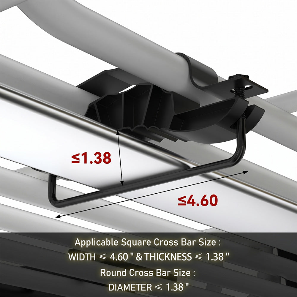 Garvee 51" x 36" x 5" Universal Roof Rack Carrier Basket, 200 Lbs Capacity, Heavy Duty, Black, SUVs, Trucks, Vehicles
