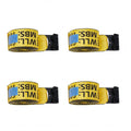 Garvee 4" x 30' Heavy Duty Truck Straps with Flat Hooks, Tie Down Cargo Straps for Flatbed Trucks, Trailers, Farms, Towing, Yellow, 4 Pack