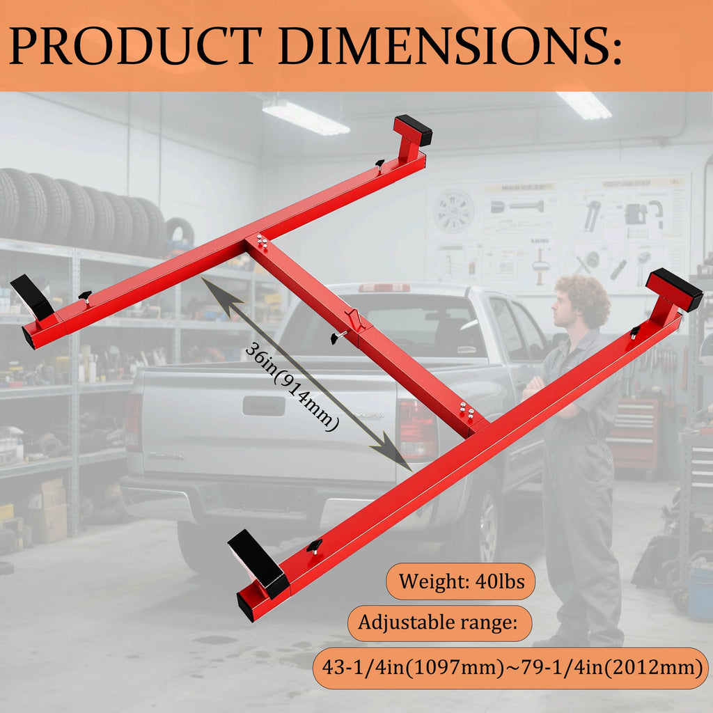 Garvee Truck Bed Lift 800LB Load Capacity Heavy Duty Steel Adjustable Box Lifter for Automotive Repair & Truck Maintenance