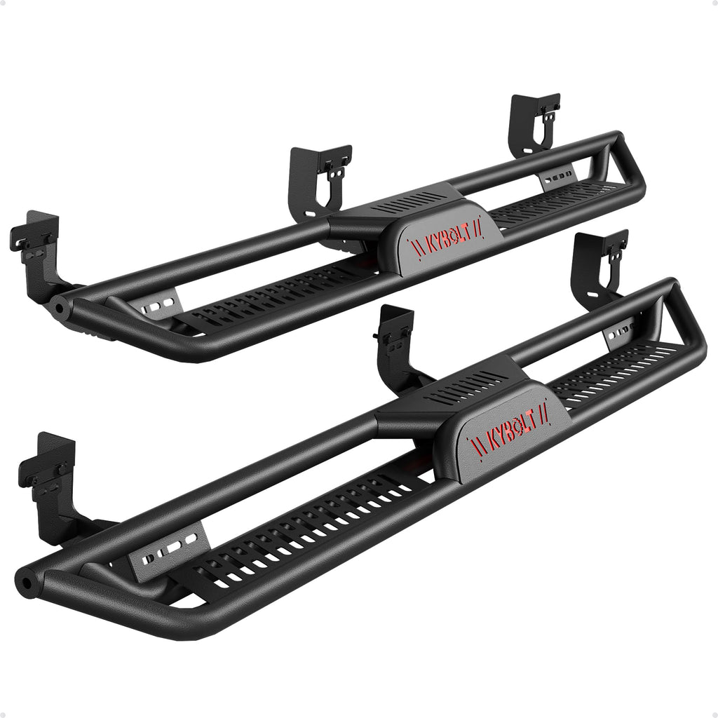 Garvee Running Boards 6.5 Inches with Two Stairs Design Compatible with 2009-2018 Dodge Ram 1500, 2019-2023 Ram 1500 Classic, 2010-2022 Ram 2500 3500 Crew Cab(4 Full-Size Doors), Bolt-on Side Steps