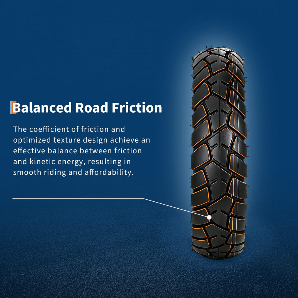 Garvee 130/80-17 Motorcycle Tire Rear Black Wall 4PR 65S Tubeless Street Tire Cruiser Touring High Performance Enhanced Grip Wear Resistance