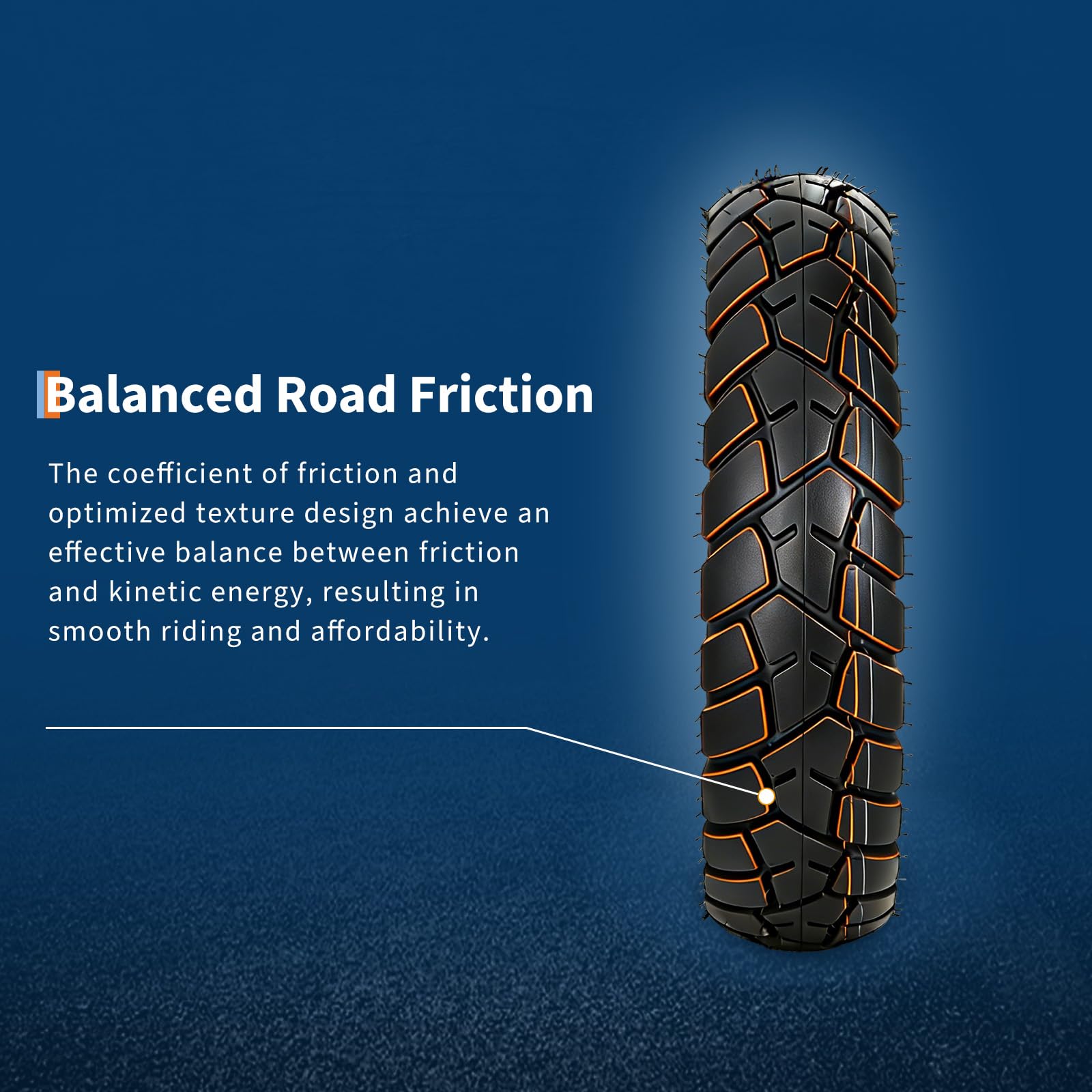 Garvee 130/80-17 Motorcycle Tire Rear Black Wall 4PR 65S Tubeless Street Tire Cruiser Touring High Performance Enhanced Grip Wear Resistance