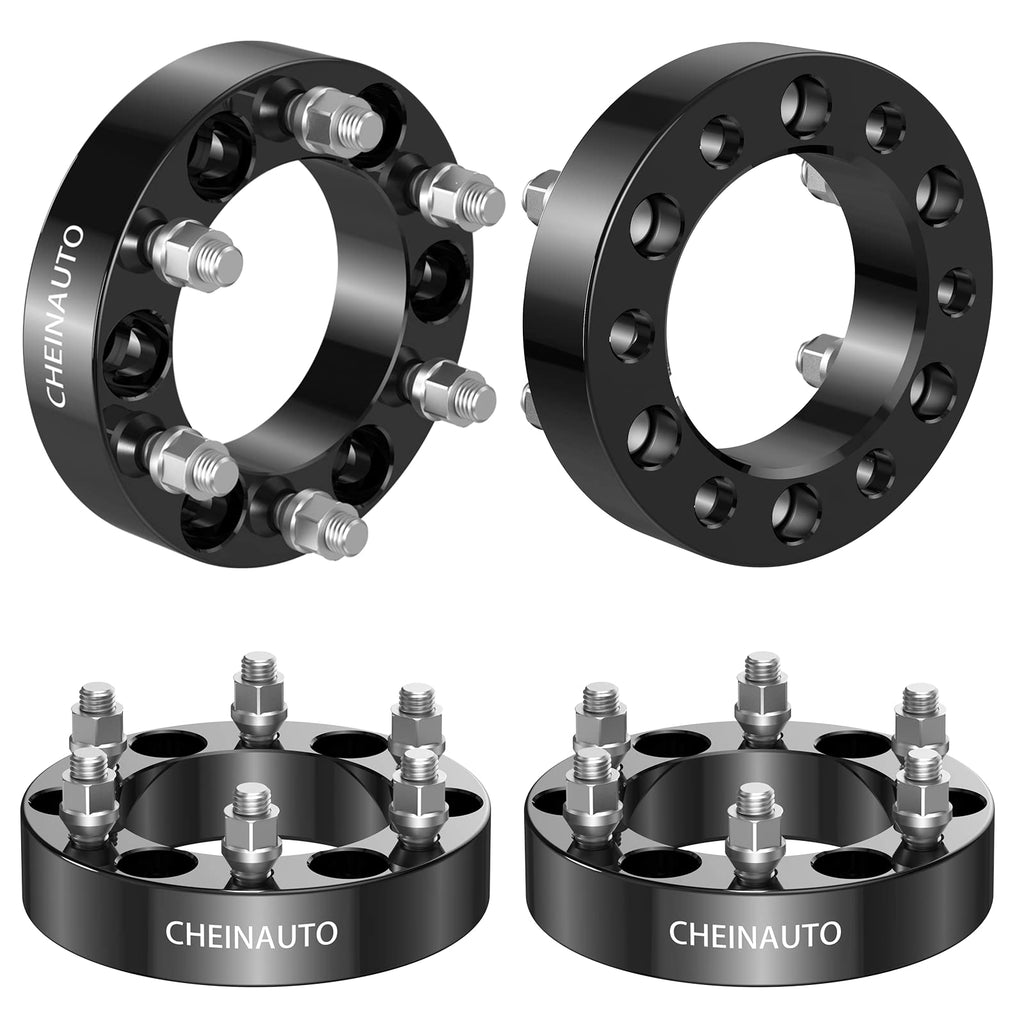 Garvee 6x5.5 Wheel Spacers for Escalade 1999-2021,1.5 Inch 4Pcs 6x139.7 Wheel Spacer for Tahoe,Silverado 1500,Yukon XL,Suburban 1500,Sierra 1500,Avalanche,K1500,Savana 1500 with 14x1.5 Studs & 108mm Hub Bore