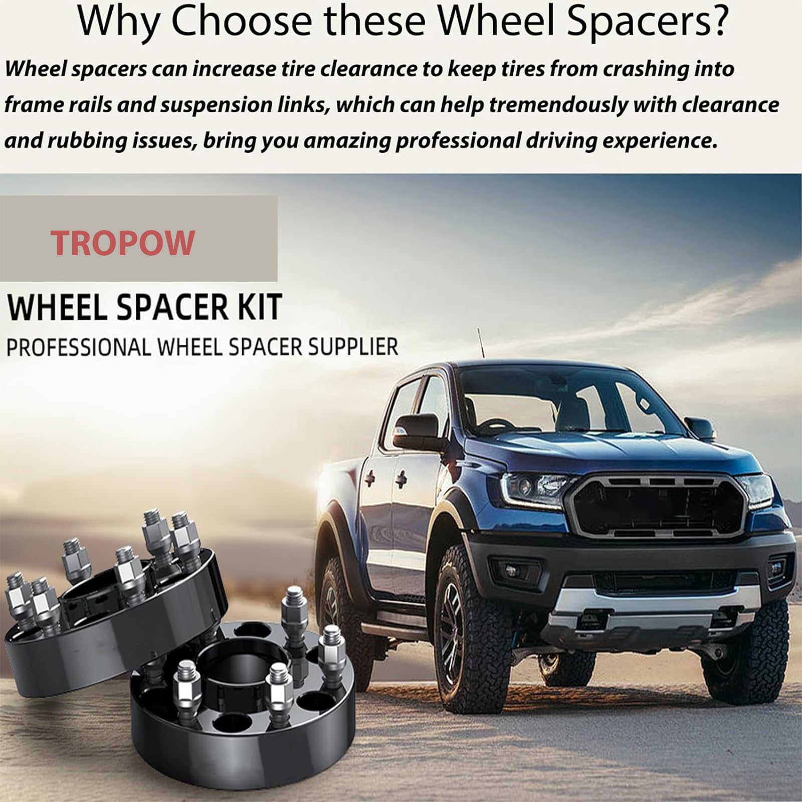 Garvee 1 inch Golf Cart Wheel Spacers,2 Pcs 4x4 to 4x4 Wheel Spacers fits EZ GO Fits EZGO Fits Club Car Golf Cart 25mm Overall Width