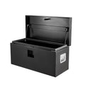 Garvee 30"x15"x15" Underbody Truck Tool Box Heavy Duty Steel Trailer Tongue Box Black Waterproof Lockable Storage