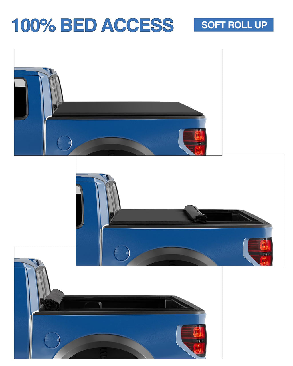 Garvee 6.5ft Soft Vinyl Roll-Up for '04-'23 Ford F150