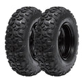 Garvee ATV UTV Tire 25x8-12 Set of 2, 6 Ply Tubeless Mud Tires, Sport All Terrain, 12mm Deep Tread, Black