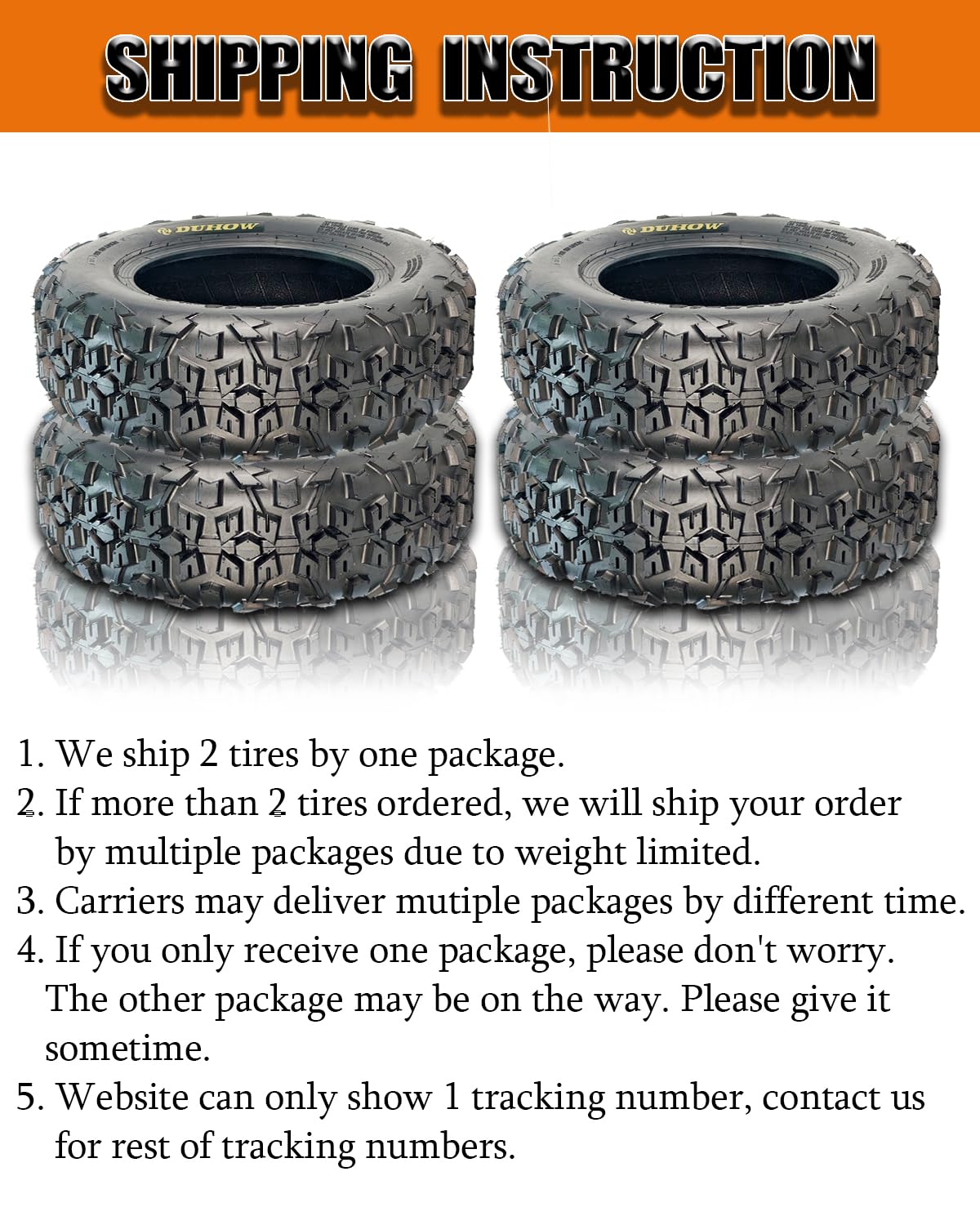 Garvee 20x6-10 ATV Tires 2-Pack 6PR Mud Tire, Front All Terrain Trail Sand Off-Road, Reinforced Sidewall, Tubeless, Black