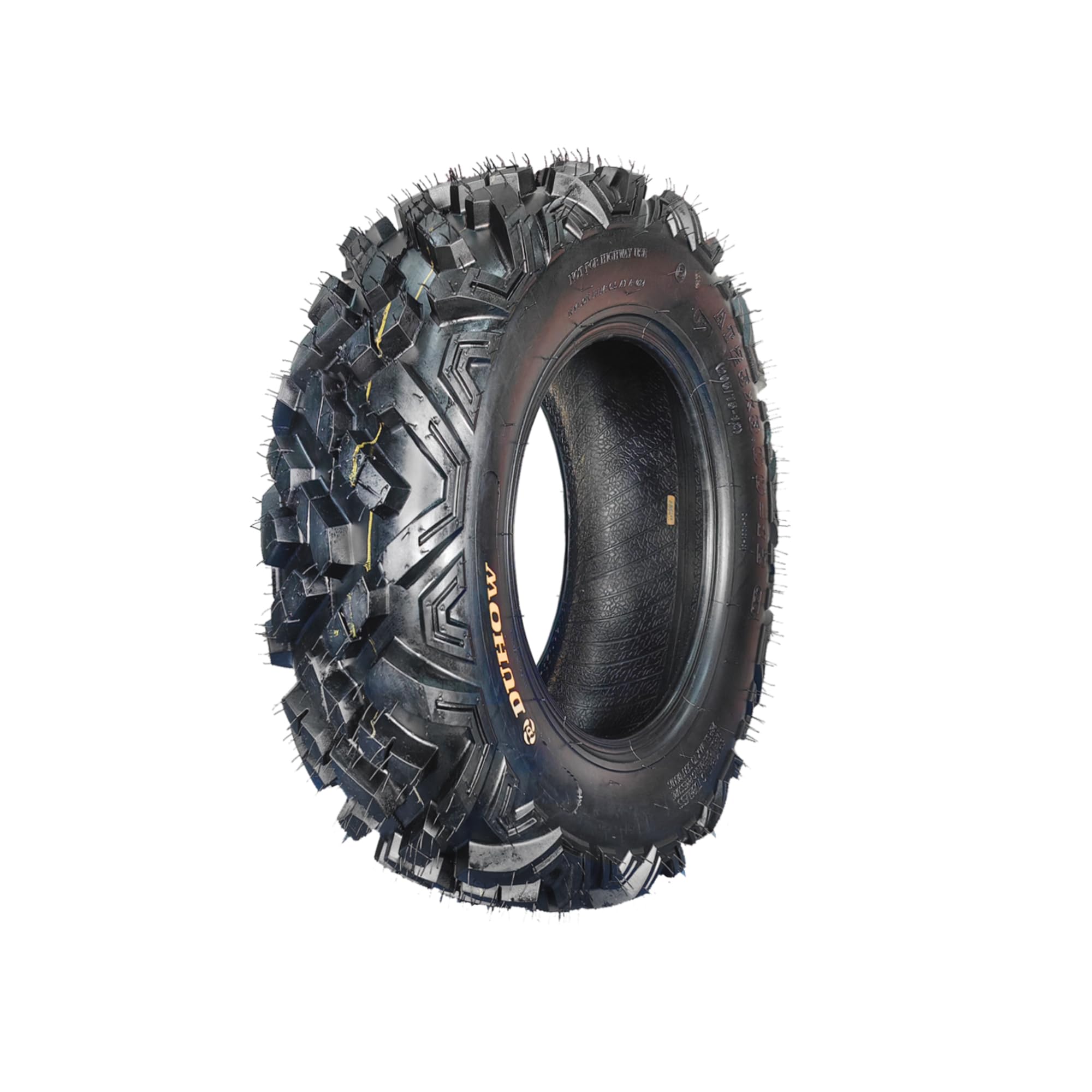 Garvee ATV UTV All-Terrain Tires 25x8-12 Front & 25x10-12 Rear Durable 6 PR Tubeless Off-Road Black