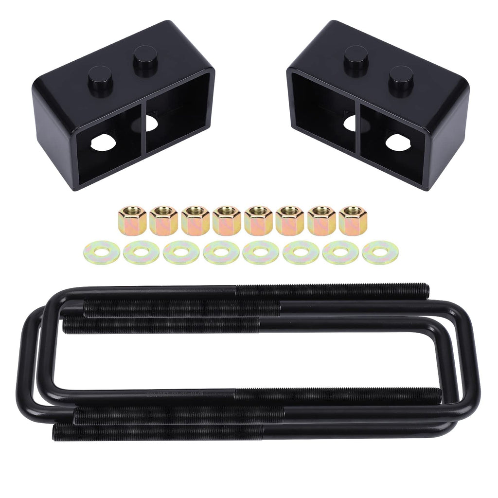 Garvee 3 Inch F150 Leveling Lift Kit, Rear Blocks & U-bolts Set