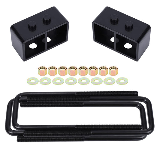 Garvee 3 Inch F150 Leveling Lift Kit, Rear Blocks & U-bolts Set