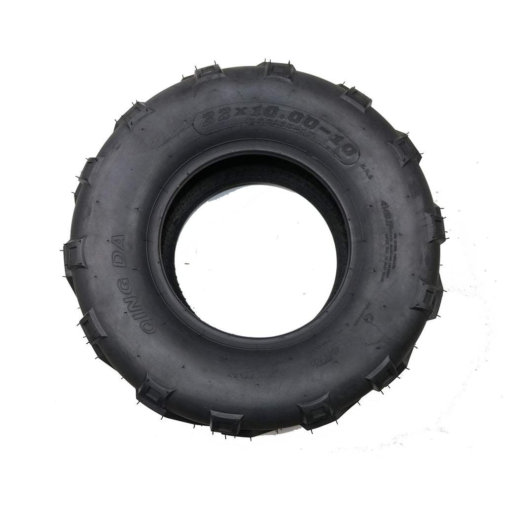 Garvee Set Of 22x10-10 & 20x7-8 ATV Tires 4 Pcs 6PR All Terrain Off Road Mud Sand Trail Tire Black
