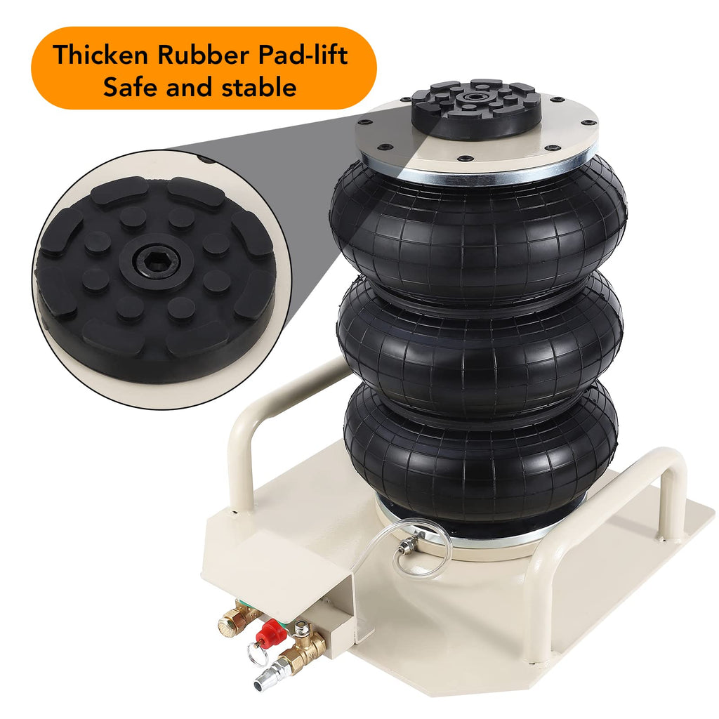 Garvee 3 Ton Air Jack, 5.5-17.7" Lift, Quick 3-5s, SUV Short Handle