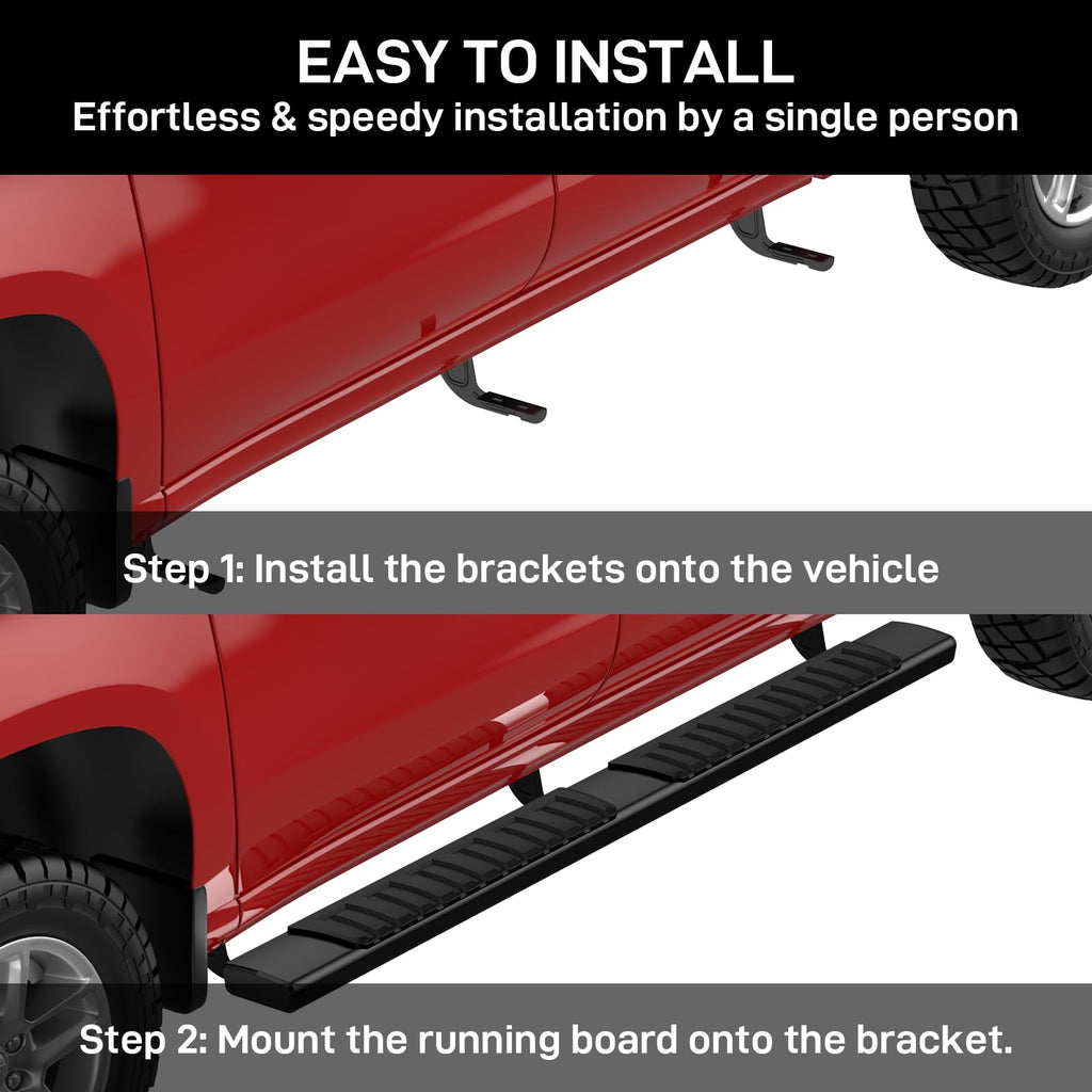 Garvee 6.3 Inch Running Boards for 2009-14 Ford F150 Super Crew