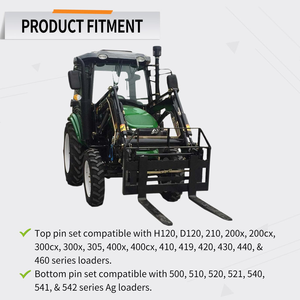 Garvee Tractor Loader Quick Tach Weld On Mounting Brackets Compatible with John Deere Tractor Loaders