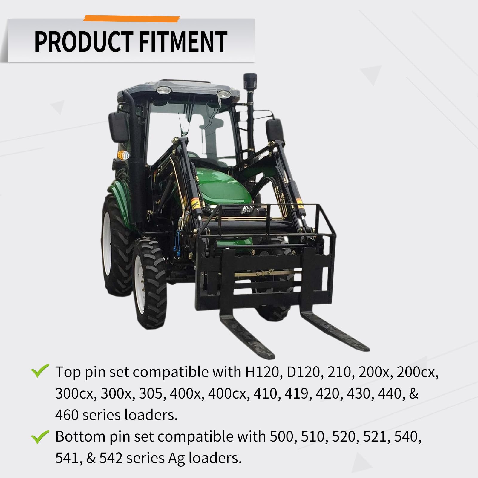 Garvee Tractor Loader Quick Tach Weld On Mounting Brackets Compatible with John Deere Tractor Loaders