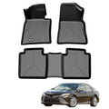 Garvee 2018-2024 Camry FWD TPE Mats, 1st & 2nd Row, All-Weather, Black