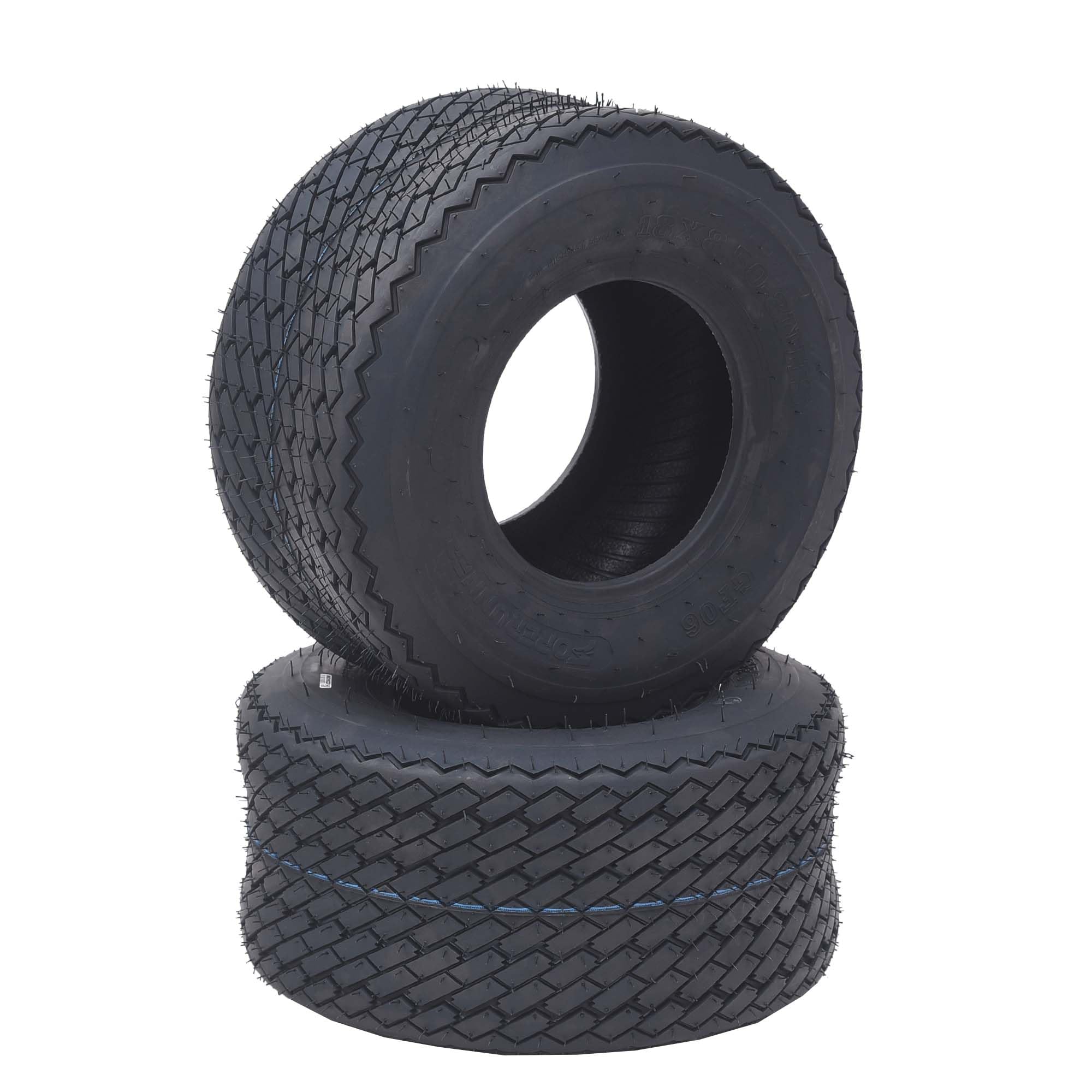 Garvee Golf Cart Tires 18x8.50-8-4PR, 4-Ply Rated, Non-Directional, Tires Pattern Traction Smooth Ride and Low Rolling Resistance for Golf Cart/Lawn Mower